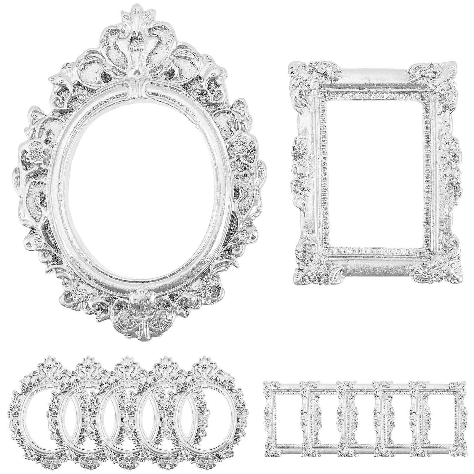 Mini Photo Frame Decorative Picture Frames Accessory For Diy Projects Craft Making Rectangular Shape 12Pcs