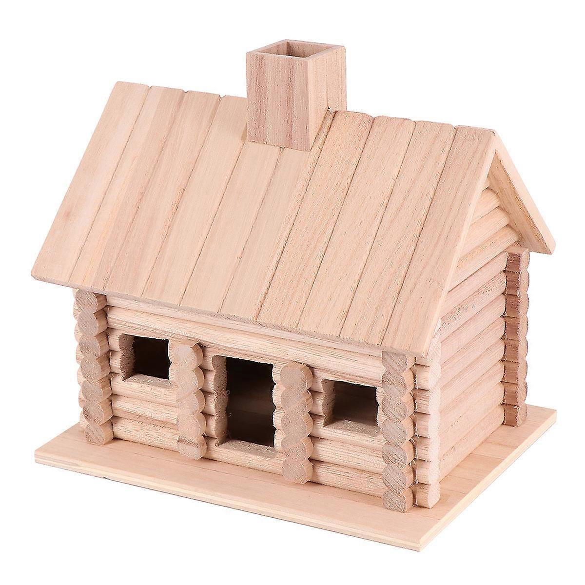 Pine Wood Bird Nest House for Garden & Home Decoration – Sturdy Wooden Birdhouse with Easy Mounting Base