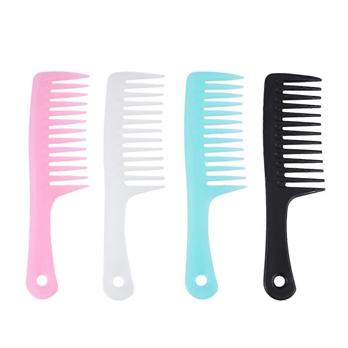 Daily Comb Simple Design Anti Static Combs for Thick Hair 4Pcs