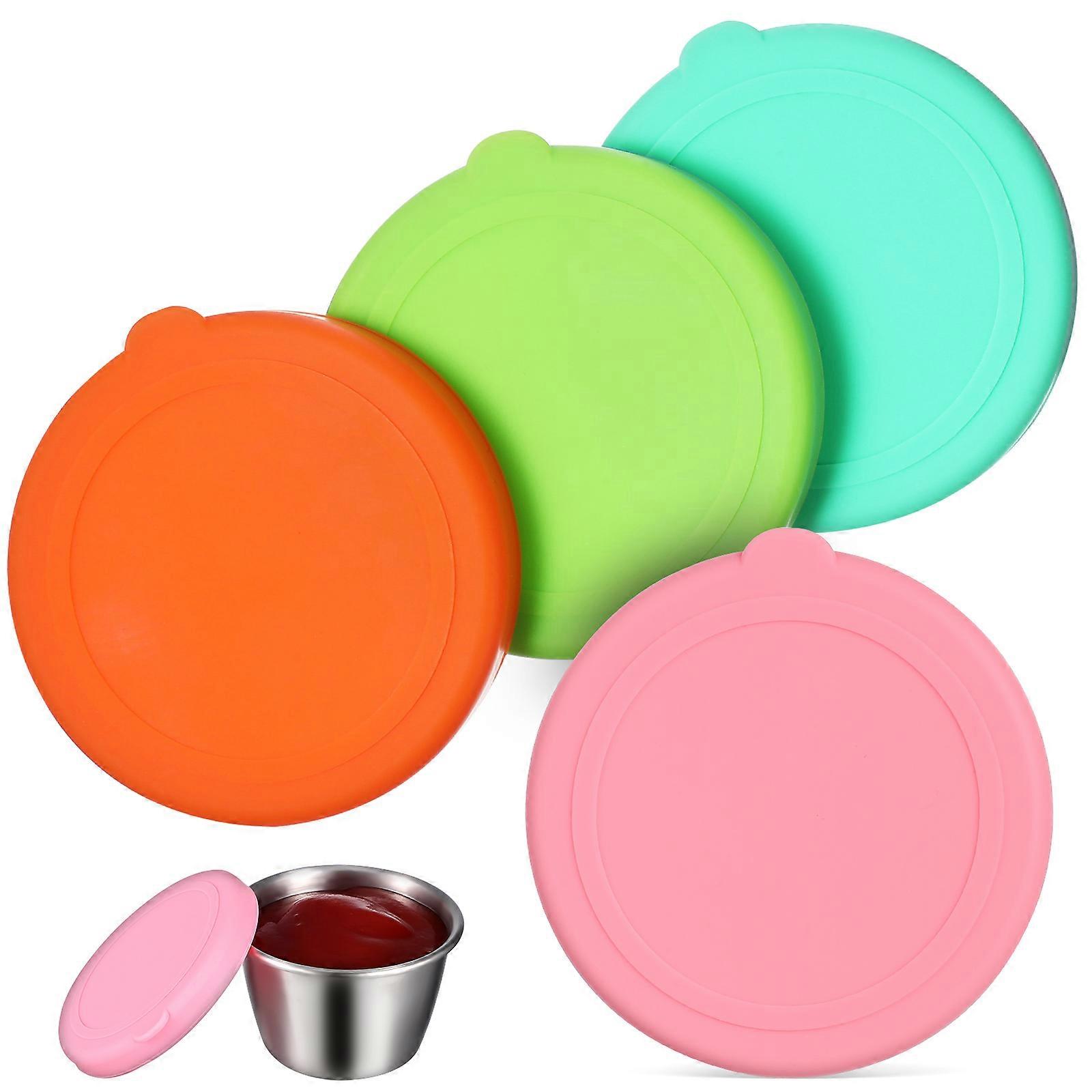 Round Silicone Lids For Kitchen Use Glass Bowls Jars Food Preservation 6.50X6.20X0.80CM