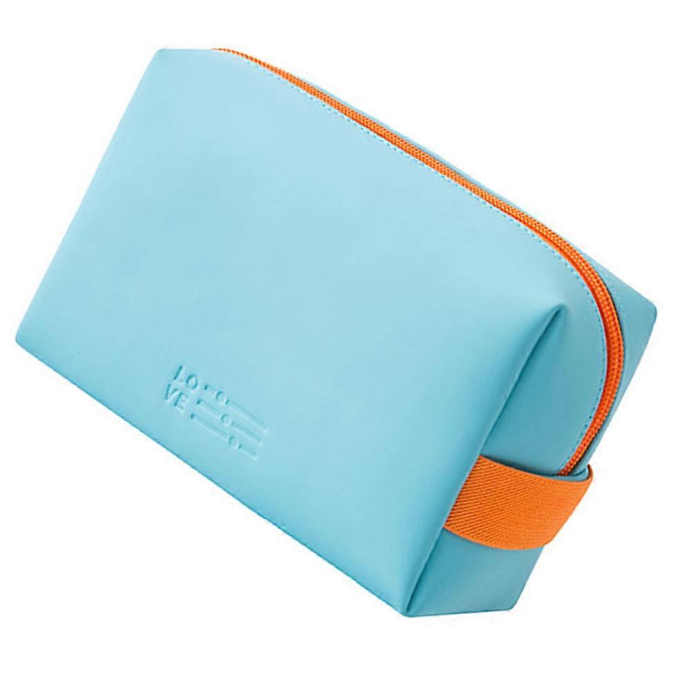 Pouches For Women Cosmetic Storage Waterproof Rectangular Mini Blue 16.5X11CM 1Set