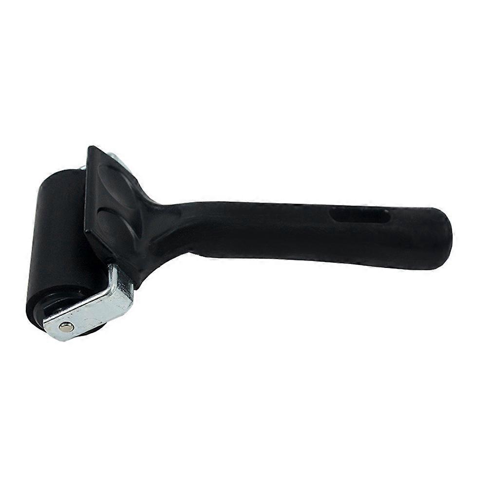 Rubber Ink Rollers with Heavy Duty Metal Frame for Craft Use Black 2pcs