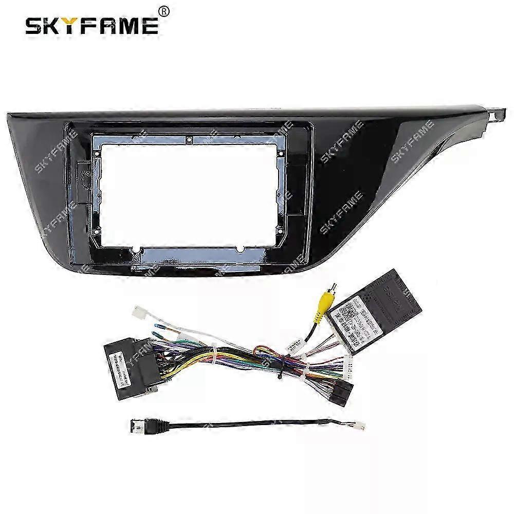 Car Frame Fascia Adapter & Canbus Box Decoder Kit for Android Radio - Audio Dash Fitting Panel Compatible with Ford Territory