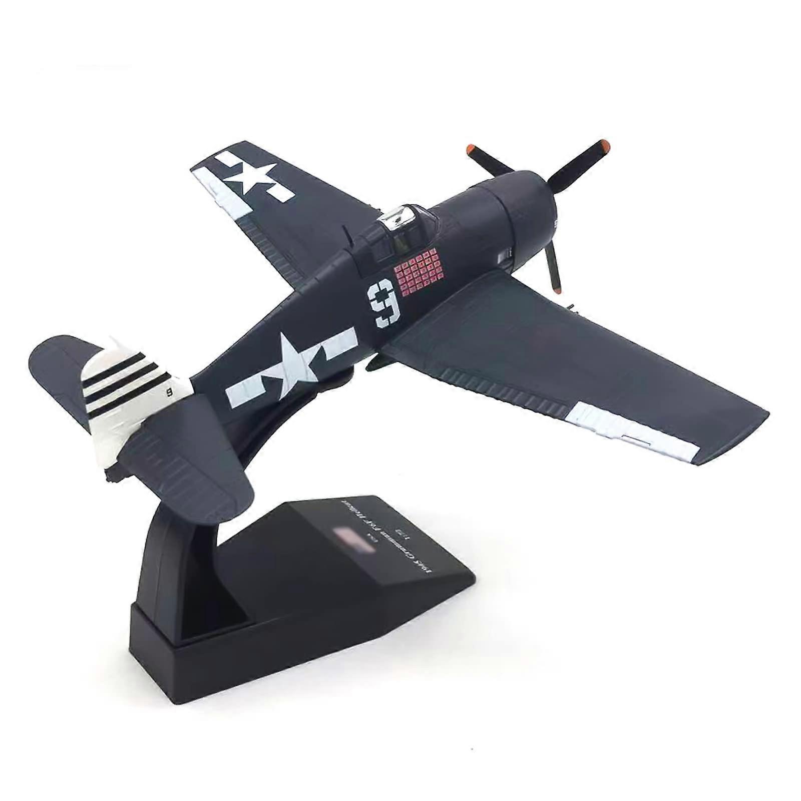 1:72 Scale WWII U.S. F6F Hellcat Shipboard Fighter Aircraft Model Alloy Aircraft Model