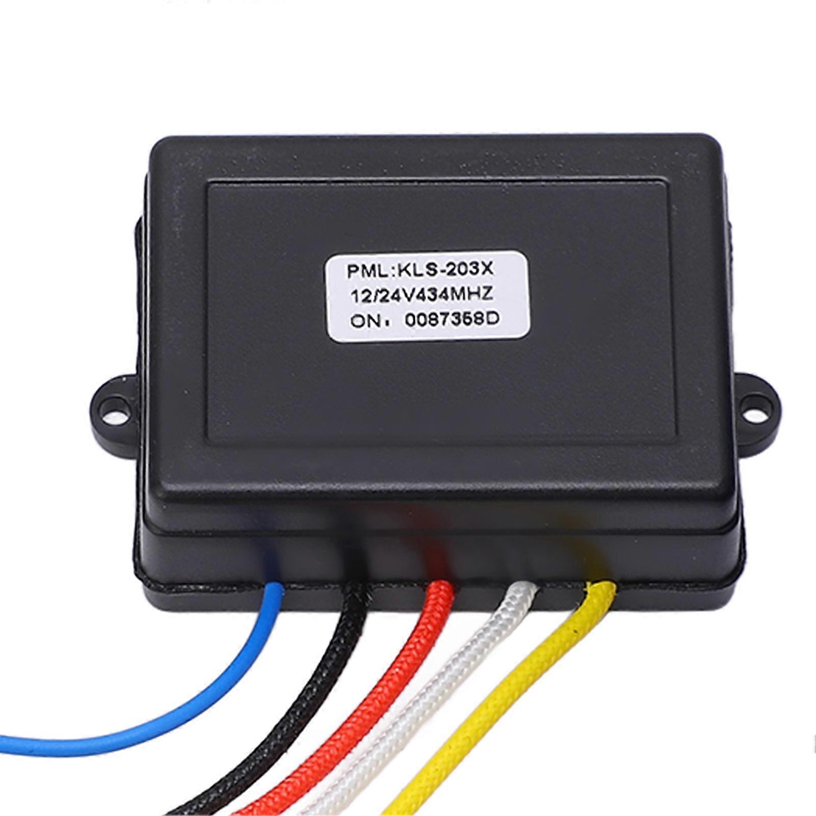 Wireless Winch Remote Control Kit 434MHZ Receiver 12V 24V Switch Handset Universal for Car Truck ATV SUV