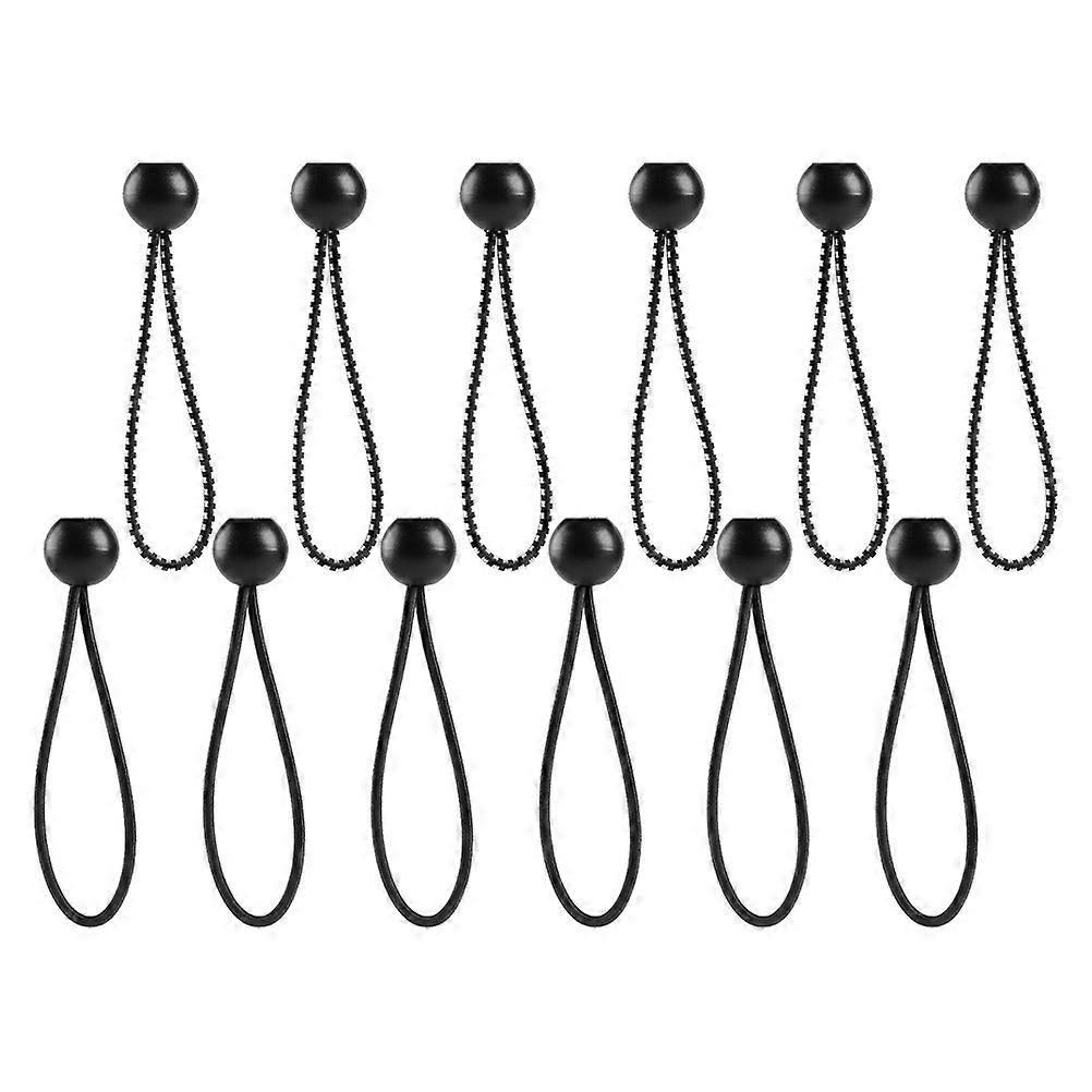 Elastic Rope Clip 12Pcs Heavy Duty Tent Clips Binding Cords For Caravan Use Ball Shape Durable And Practical