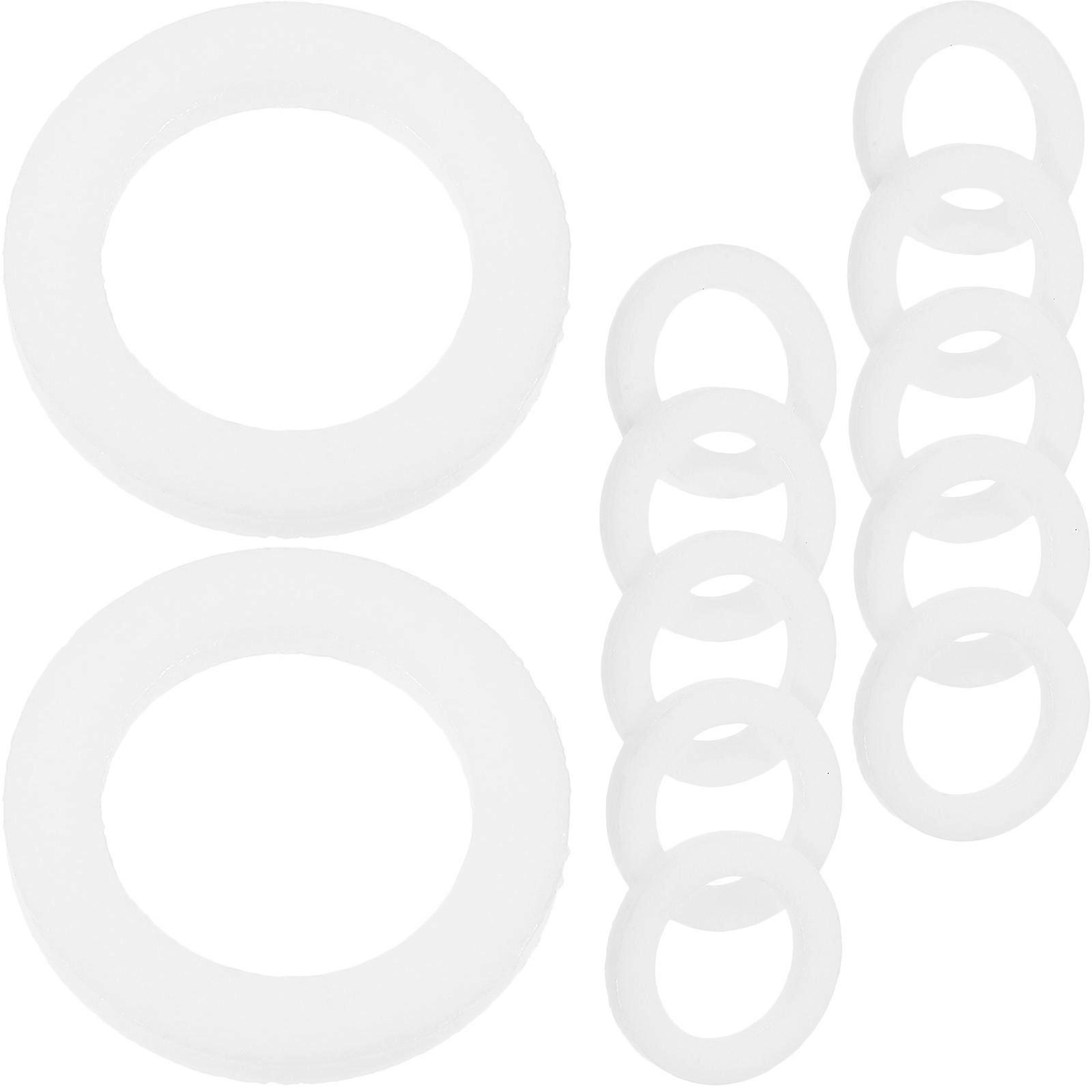 Replacement Hose Washer Gasket Made of ABS for Car Use White Color Excellent Sealing 20 Pieces