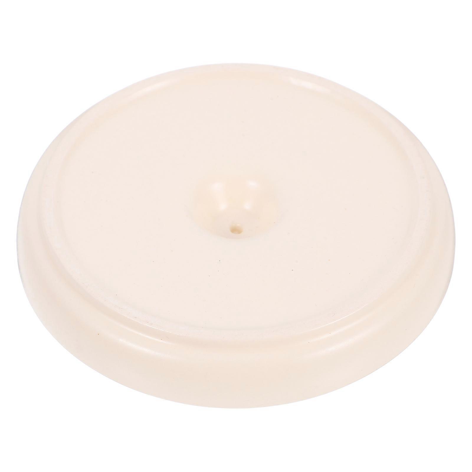 Table Incense Burner Ceramic Incense Stick Holder For Office Decor Circular Shape Incense Burning Beige 10.50X10.50X1.70CM 1Pack