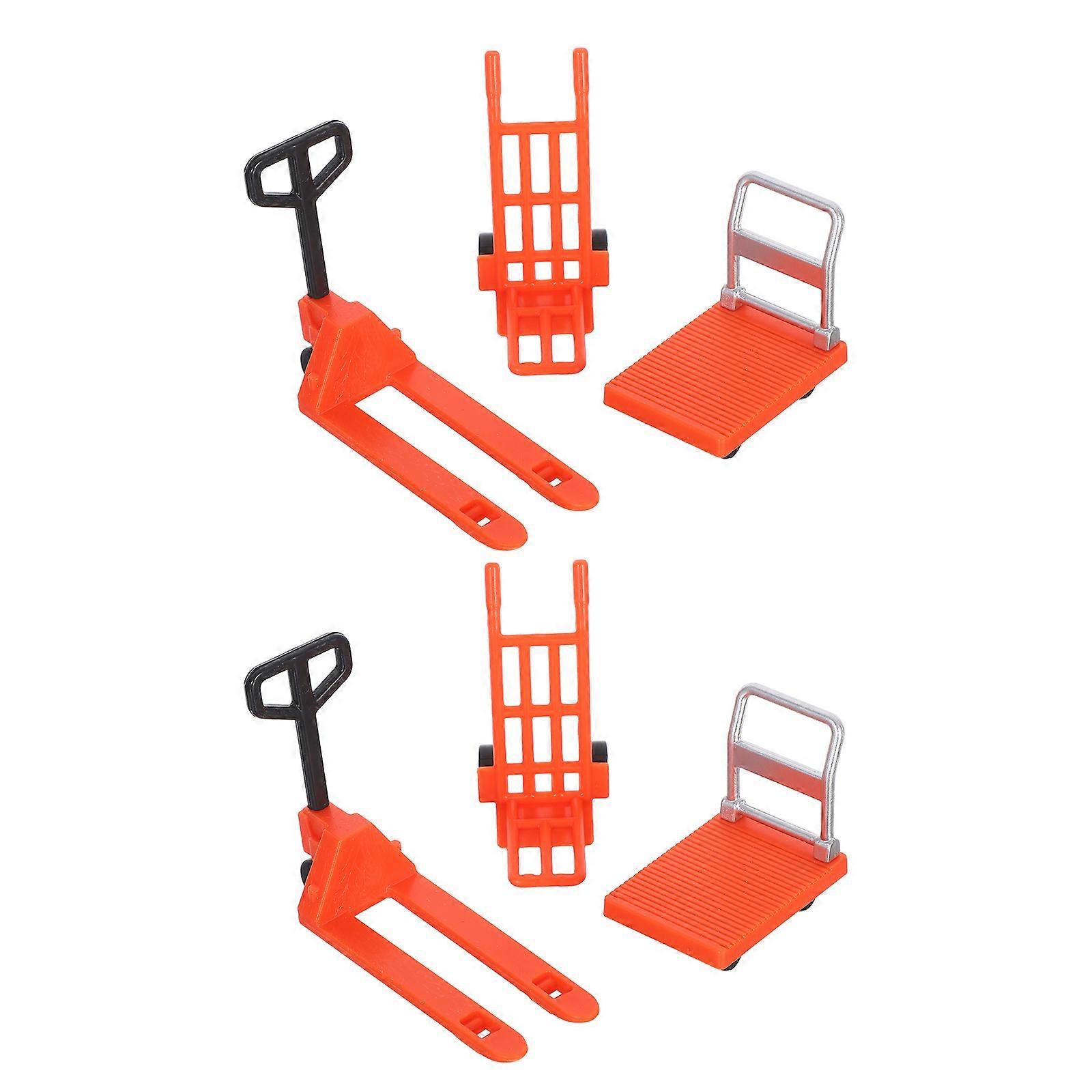 Miniature Traffic Landscape Model Educational Forklift Trolley Cart for Interactive Construction Play – Enhances Creativity and Hand Eye Coordination