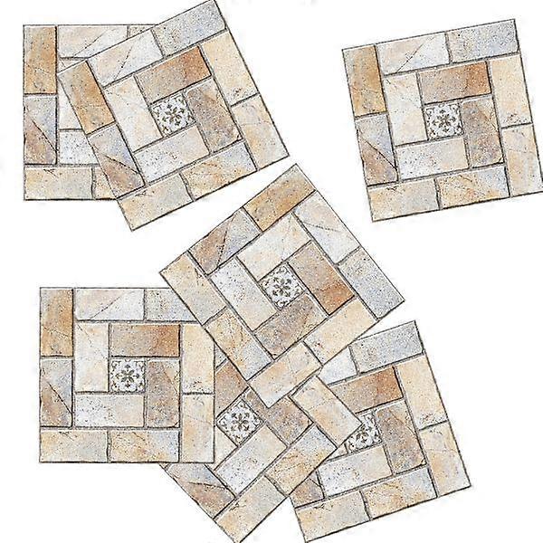 15 ملصقات بلاط ذاتية اللصق 10 × 10 سم نمط الفسيفساء
