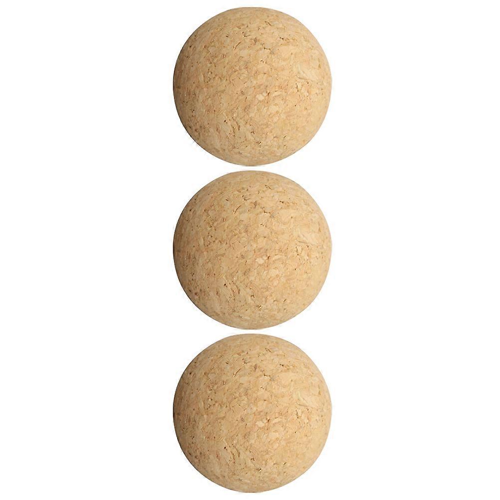3pcs Mini Wooden Foosball Balls, Durable Replacement for Indoor Table Soccer Games, Portable Use for Home or Room Decoration