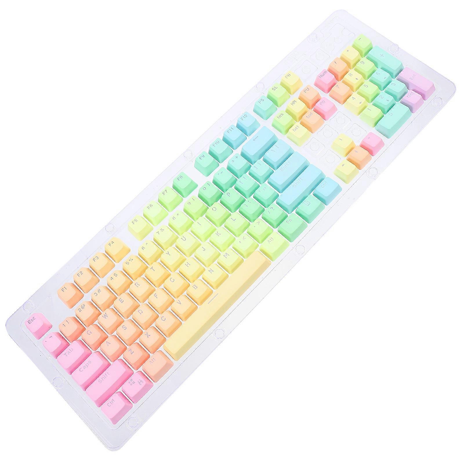 Colorful Keycaps Mechanical Keyboard Style Diy Compatible High Hardness 1Set