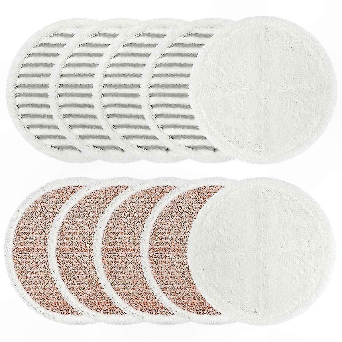 Erstatningsmoppeputer, 10-pakning vaskbare rengjøringsputer for gulvmopper