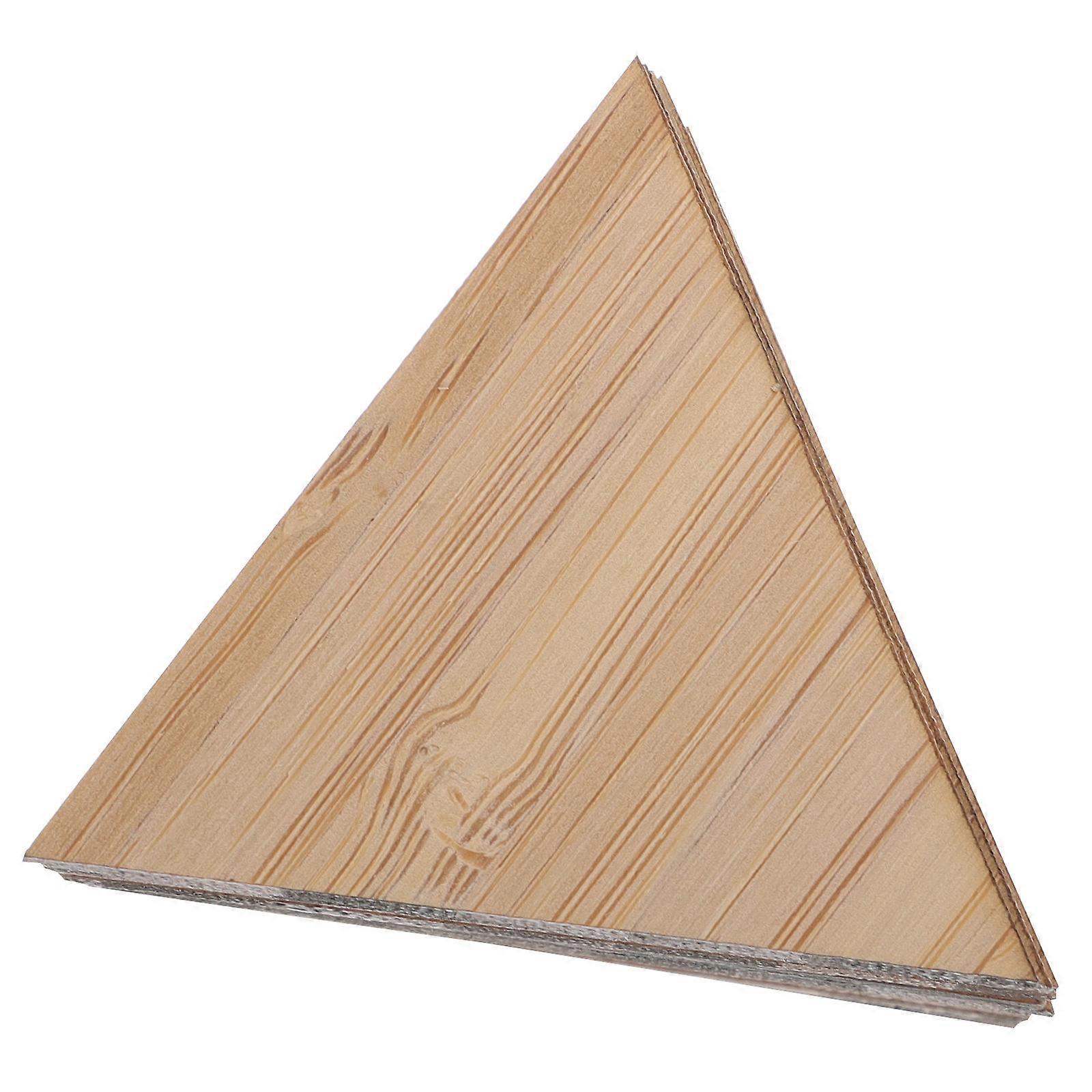 DIY Triangle Bamboo Pieces for Kids Playing with Smooth Surface 15 Pieces Khaki Synthetic Material