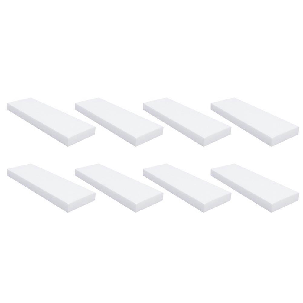 Craft Accessory Building Blocks For Kids 30x15x2.5cm Rectangular Shape White 8Pcs
