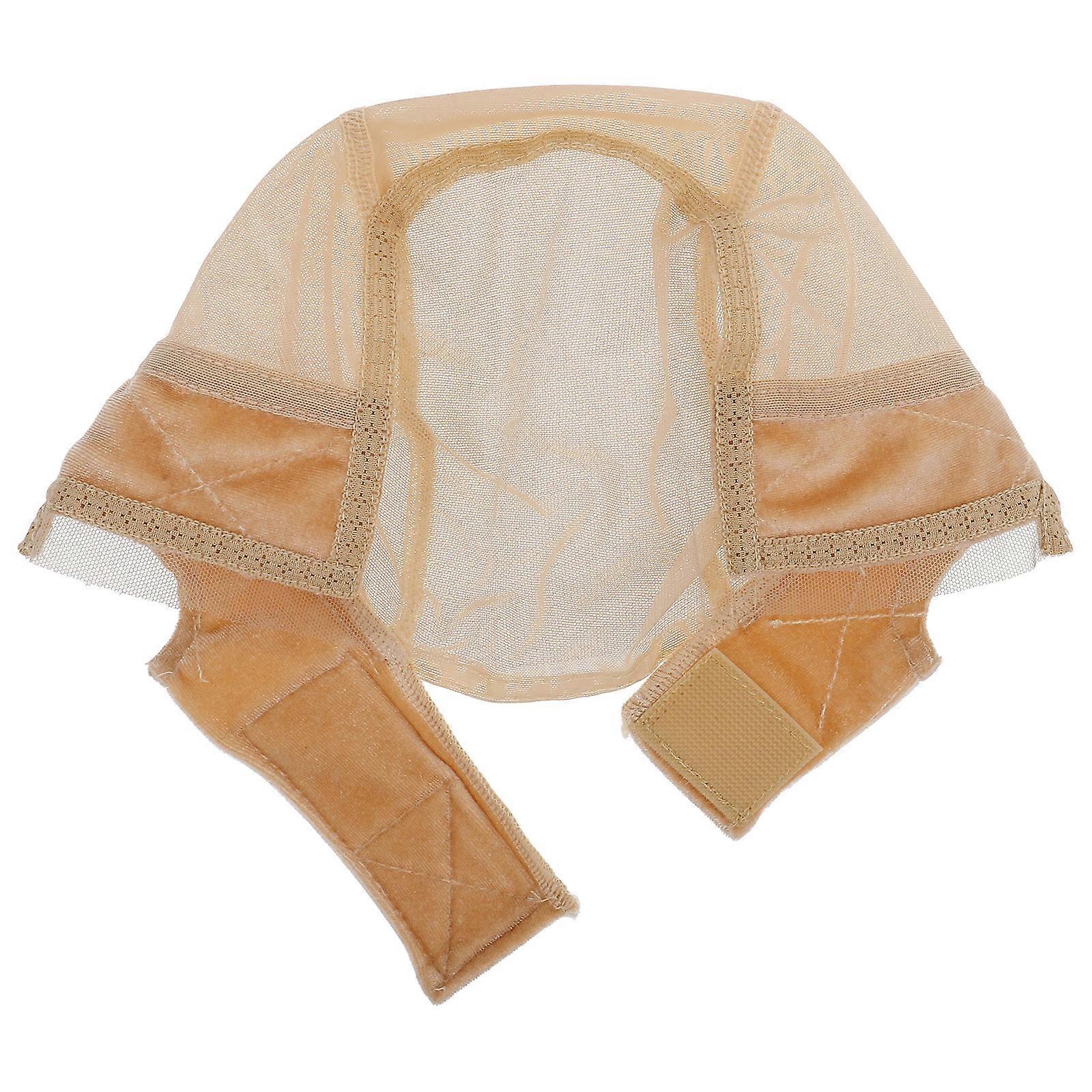 Lace Wig Cap With Elastic Band For Women Ideal For Daily Wear And Special Occasions Versatile Beige Color 1Pack
