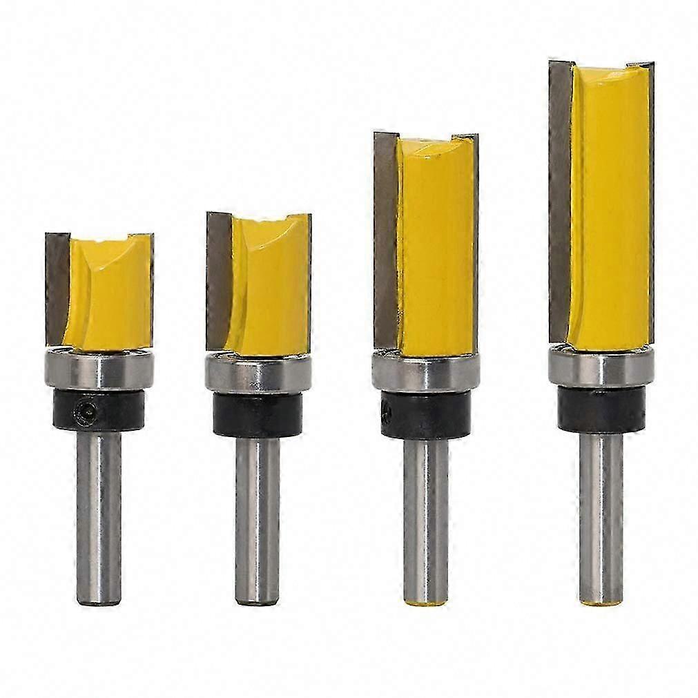 Finish Pattern Pattern Router Bit Set 8mm Schaft Flush Trim Bit Holzfäller, 4er Pack