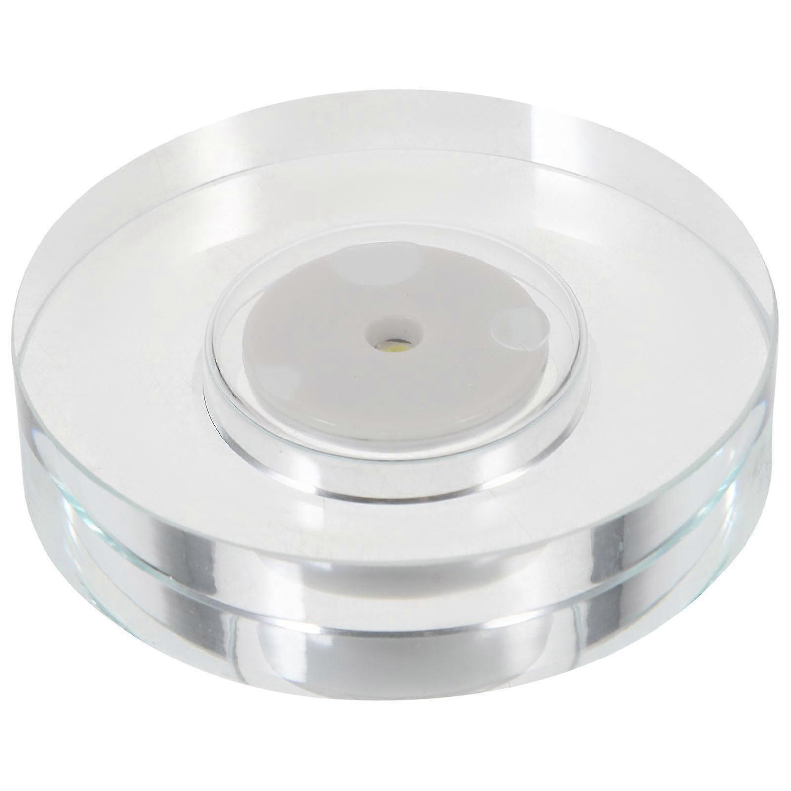 Durable Plastic Holder with LED Light for Crystal Figurines