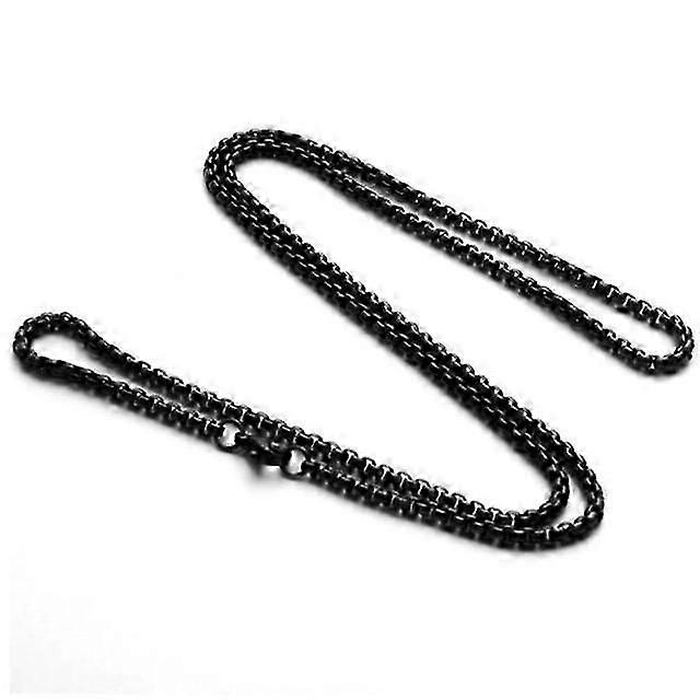 50 /55 /60 /65 /70 /75 /80 /90cm Length Stainless Steel Chain Lobster Clasps 3mm Diameter Simple Chains Necklace For Men Party