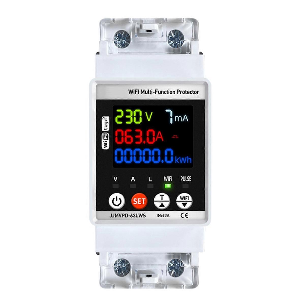 Tuya WiFi Smart Energy Meter Multifunction Automatic Reclosing