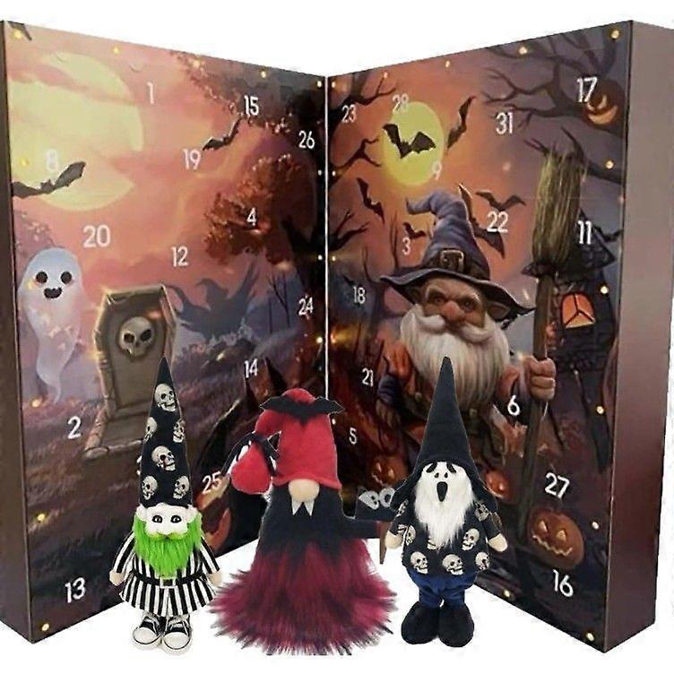2025 Halloween Gnome Advent Calendar,Halloween Advent Calendar Decoration, Suitable for Halloween Christmas Gifts for Family and Friends