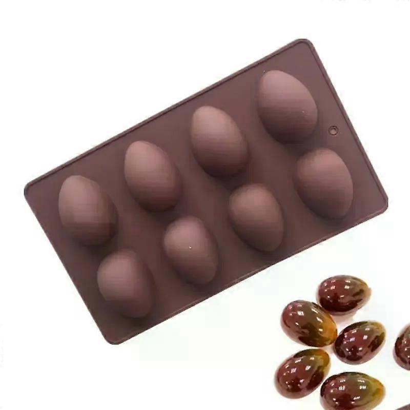 8 Easter Egg Shaped Cake Soap Molds Silicone Molds Chocolate Decorations Baking Tools