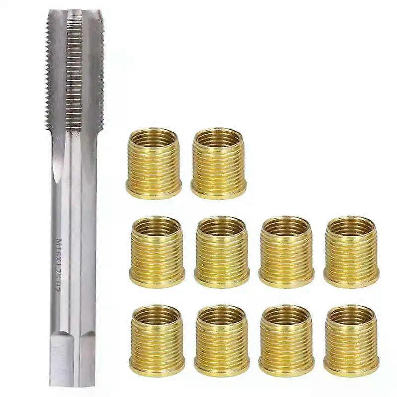 Spark Plug Thread Repair Tools Gasoline Engine Metal m14x1, 25 Inserts and Faucet Kit m16x1, 25