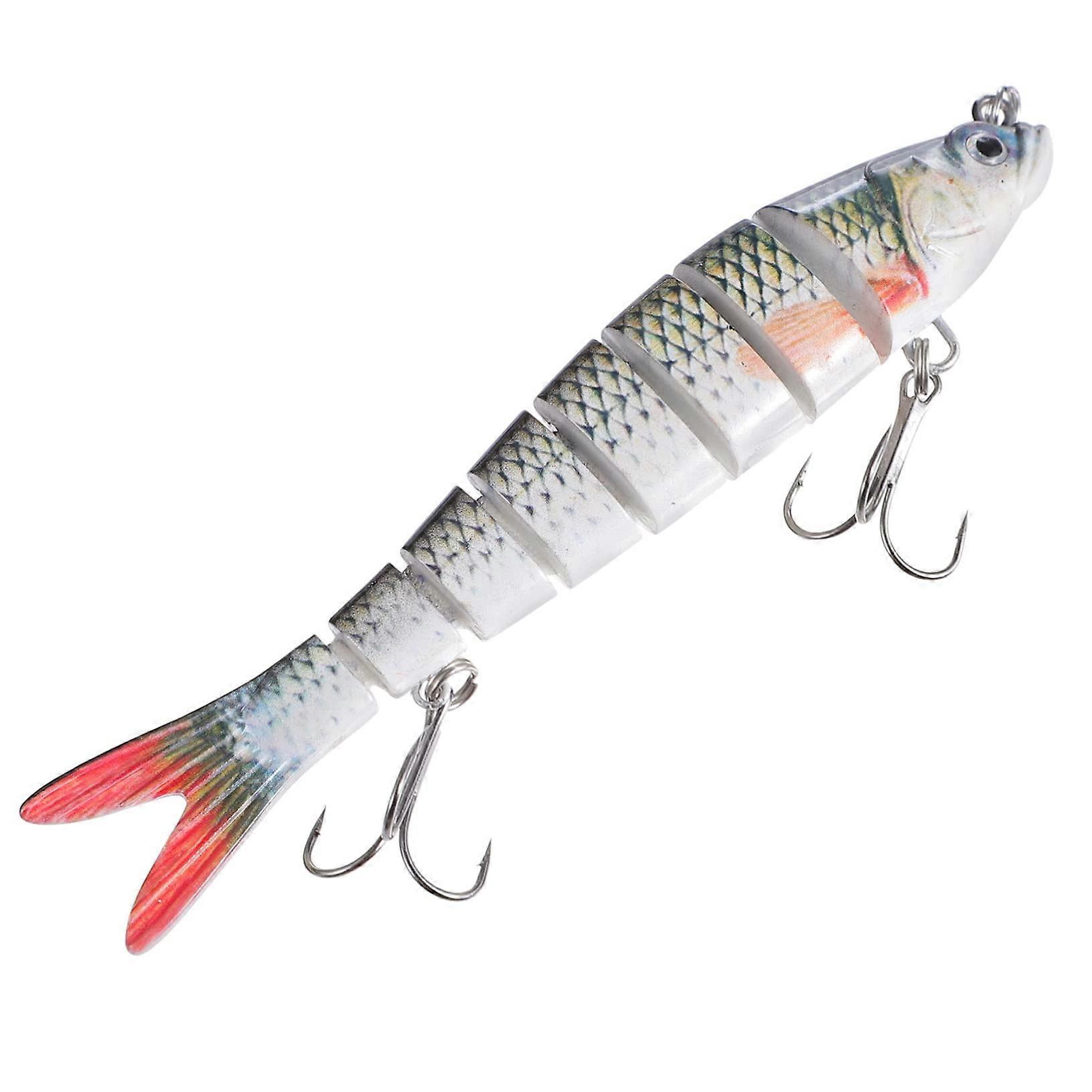 Multi-Section Fishing Lure Lightweight Bait for Freshwater Bass and Perch, Durable Material, Realistic Design