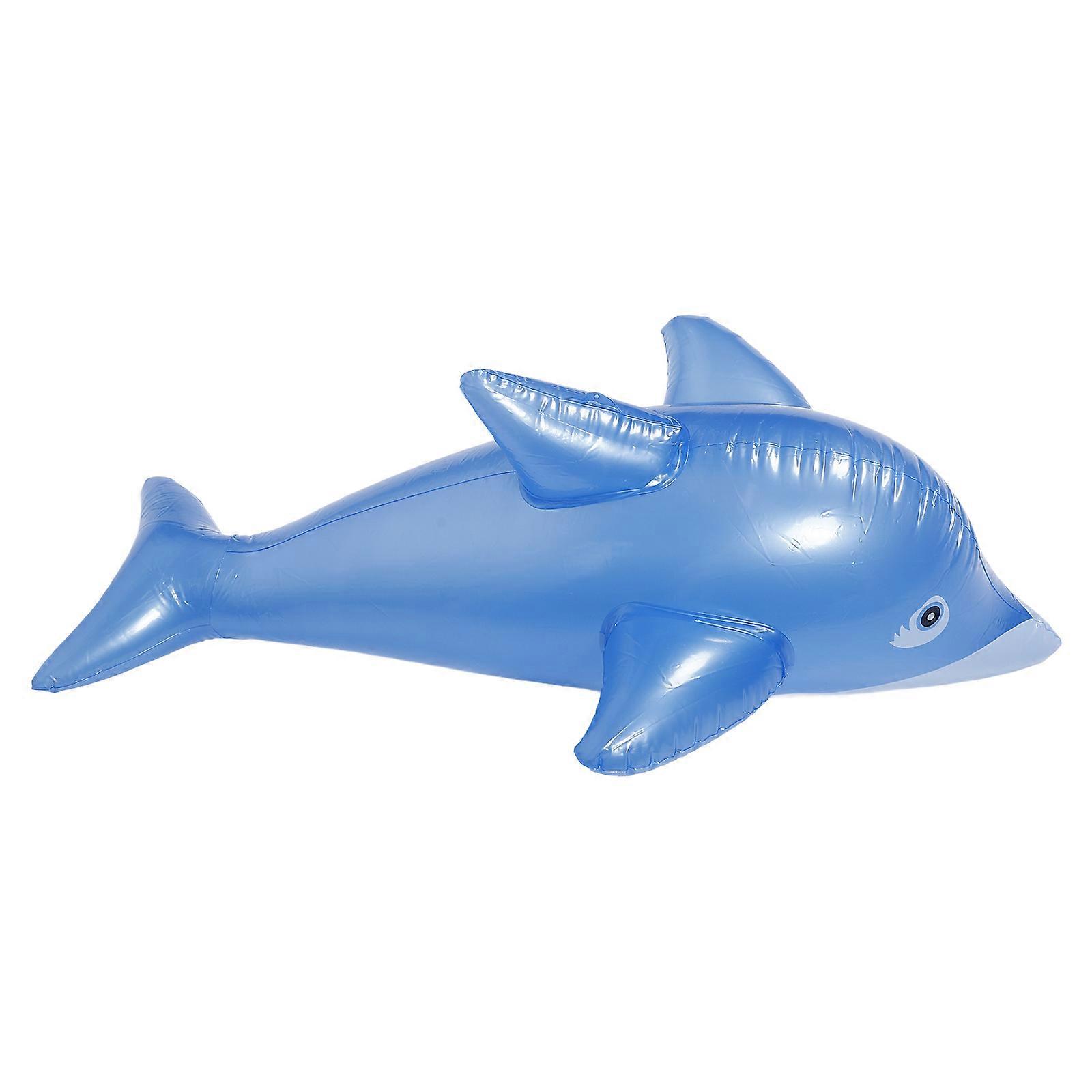 Dolphin Float For Pool Fun Atmosphere Ideal For Children's Pool Parties Beautiful Blue PVC Material 1Pack