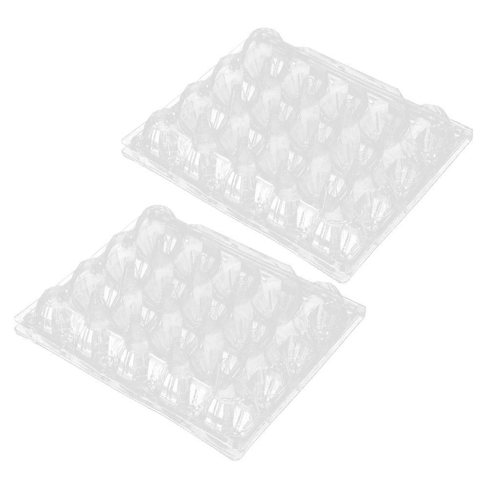 Transparent PVC Egg Storage Container with Tight Lock for Secure Use in Fridge or Cabinet 20 Grids