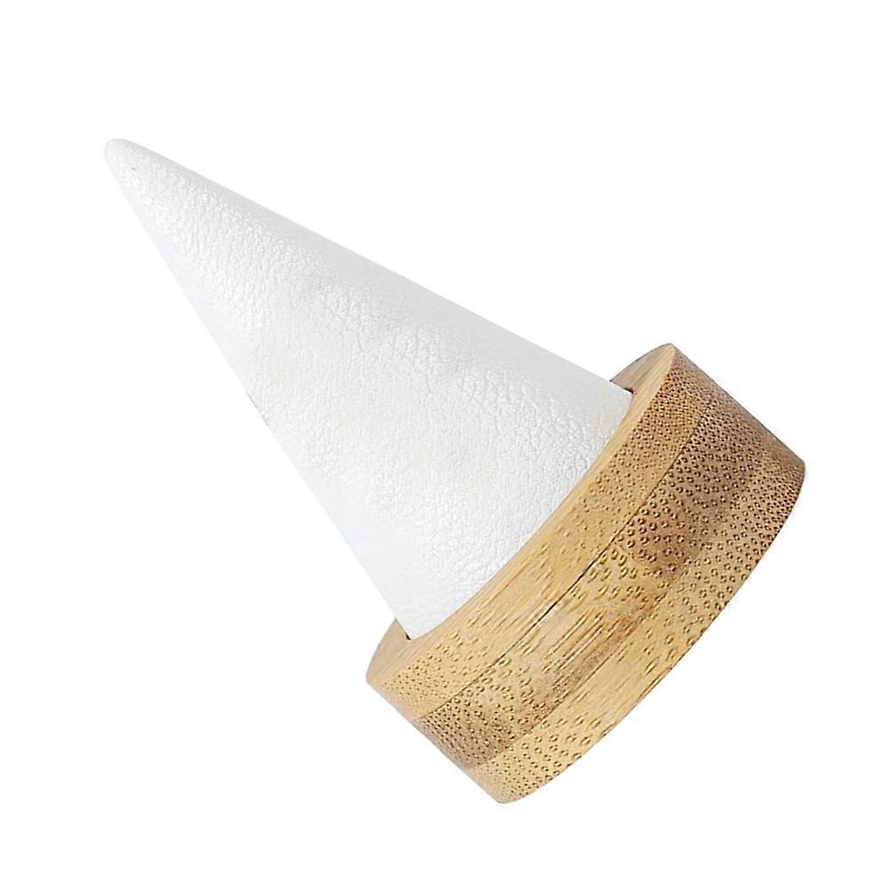 It sounds like you're describing a **product listing** for a **Bamboo Ring Display Stand**. If you're looking to improve the listing, optimize it for