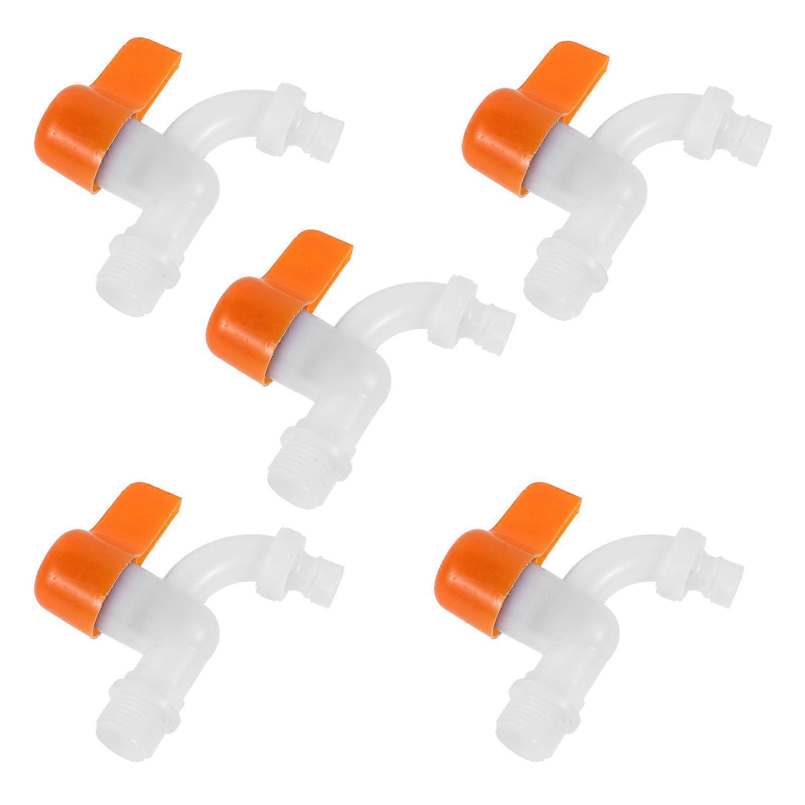 5pcs Plastic Faucet for Washing Machine Construction Site and Temporary Use