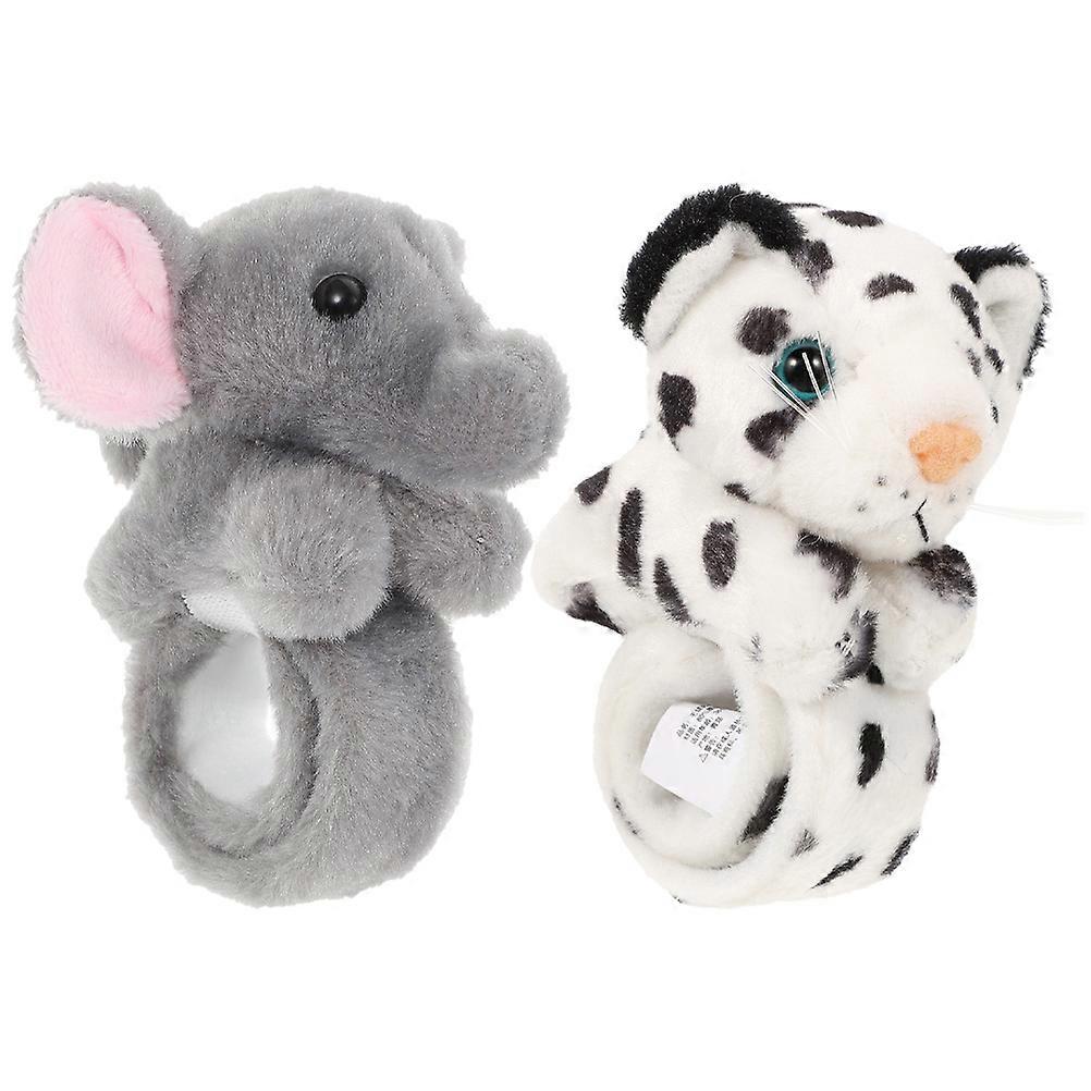 2pcs Animal Shape Slap Bracelets for Fun & Comfortable Party Favors, Easy to Wear for Birthday Events