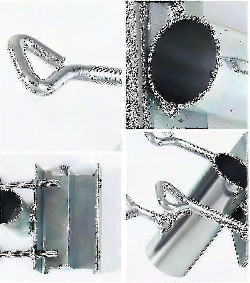 Βάση Ομπρέλας Μπαλκονιού για Κάγκελο, Ασημένια Βάση Ομπρέλας για Εξωτερική Χρήση - 1τμχ