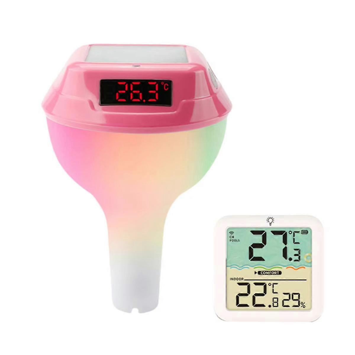 Solar Powered Pool Thermometer with LED Display B