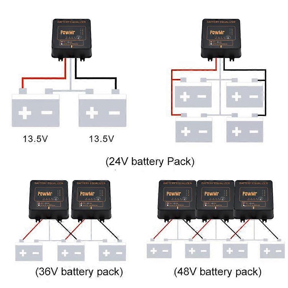 24V Battery Equalizer and Balancer Controller for Lead Acid Battery Bank System Recharger and Maintenance Device