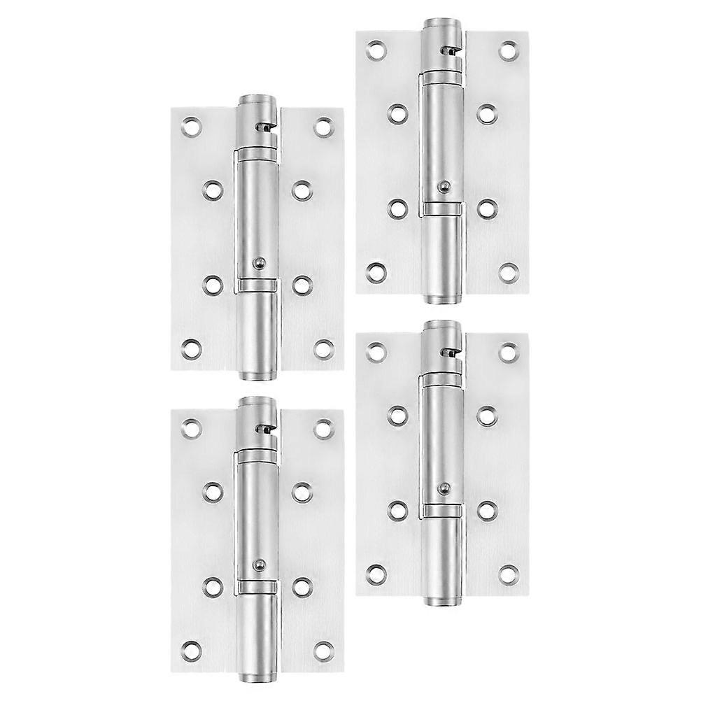 Automatic Self Closing Door Hinge Stainless Steel Spring Loaded 4Pcs