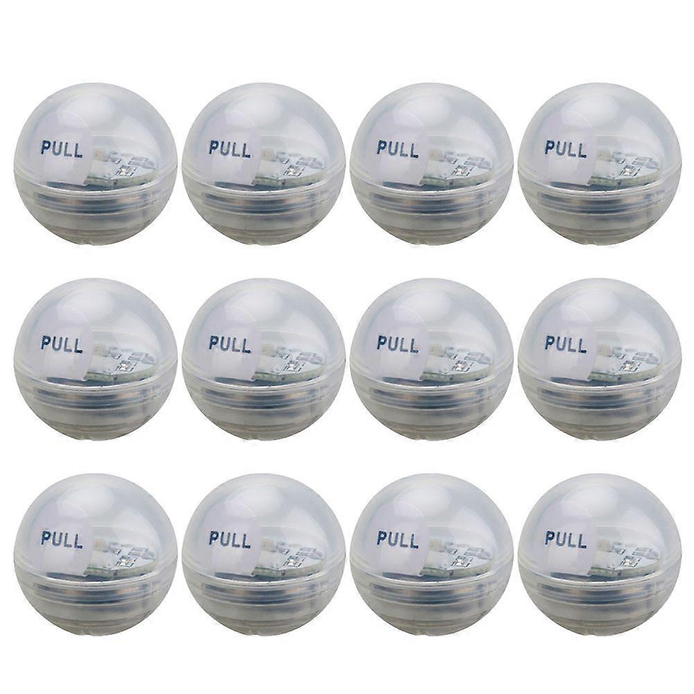 12PCS LED Floating Light Ball Globe Lights Pool Lamp for Decoration Use(RGB Color Change)