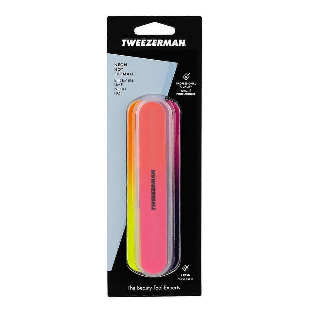 Tweezerman Neon Filemates - 4 Pack