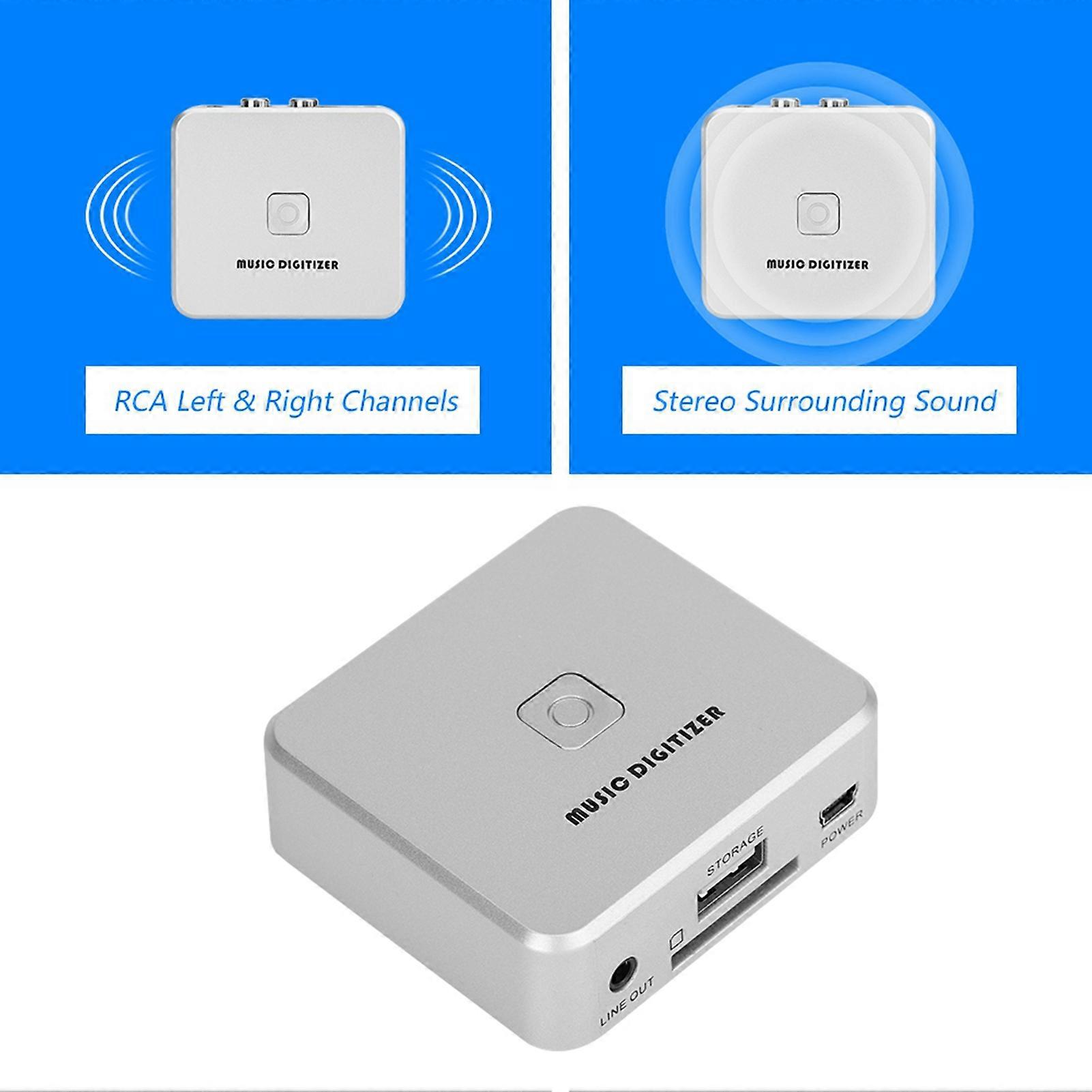 Music Digitizer 128Kbps Stereo RCA to MP3 U Disk SD Card Player