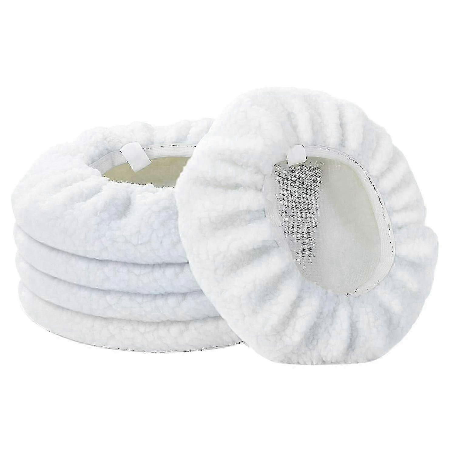 5Pcs 10Inch Polishing Pads compatible with Car Buffing Waxing, Bonnet Buffer Pads Kit with Applicators