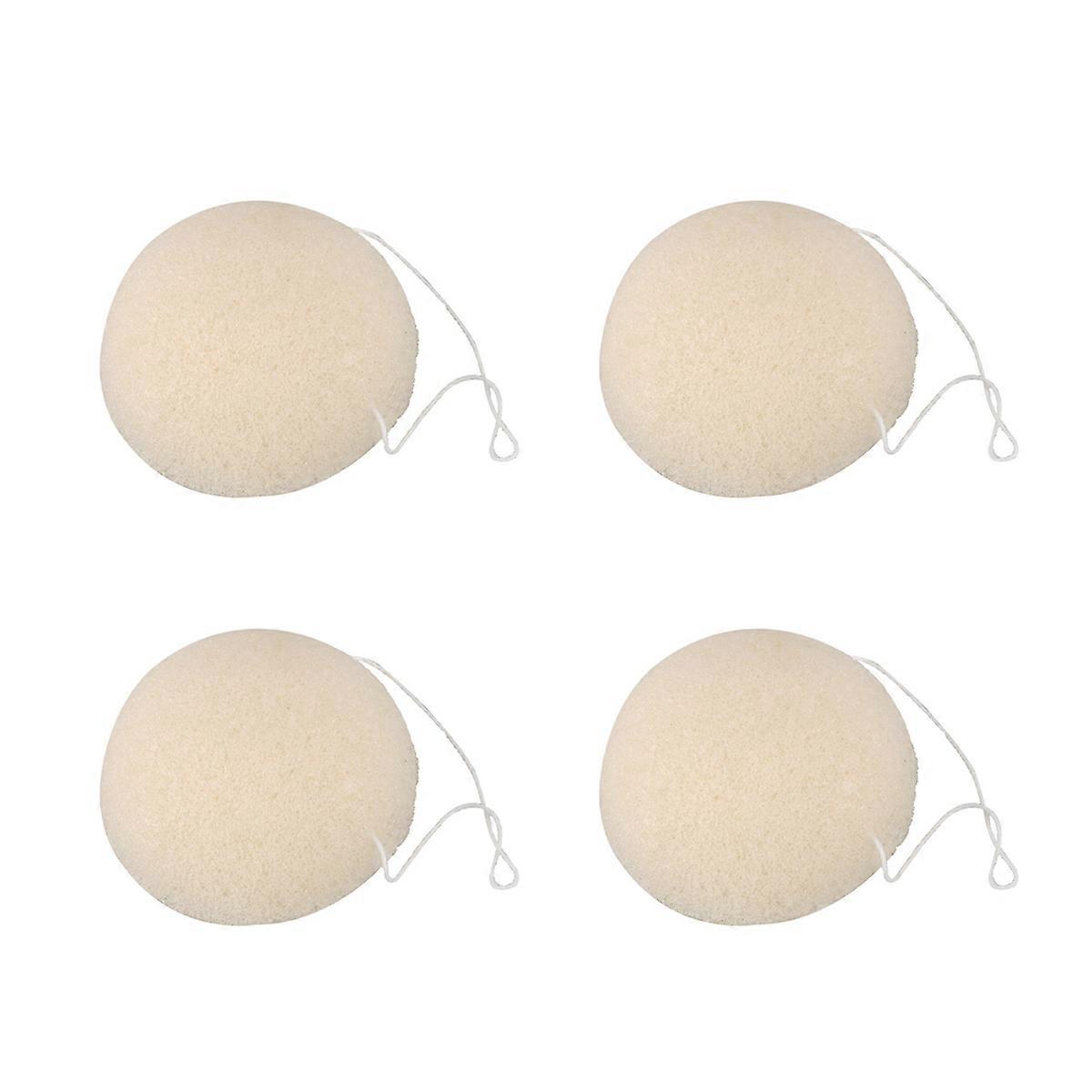 4X Face Natural Cleaning Sponge - White