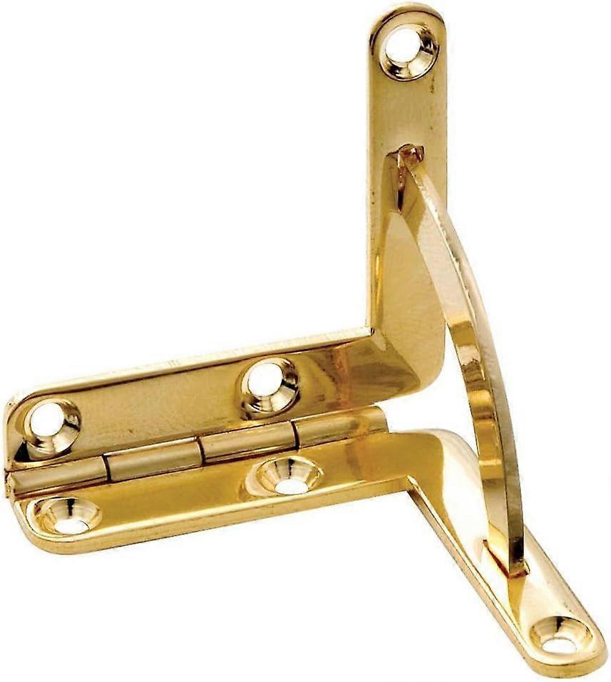 Solid Brass Large-Box Quadrant Hinge 1-5/8"W x 1-5/8"H x 9/32"