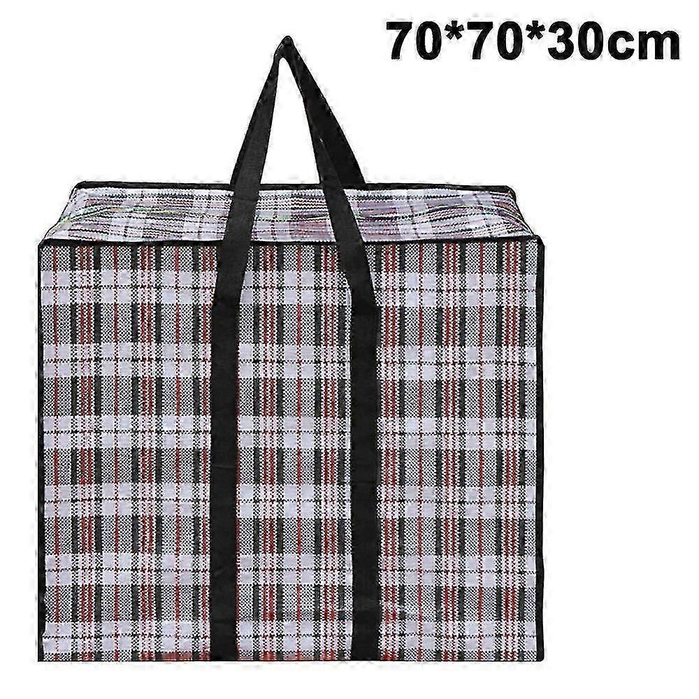 Foldable storage bag 70x70x30cm with strong zipper for space saving
