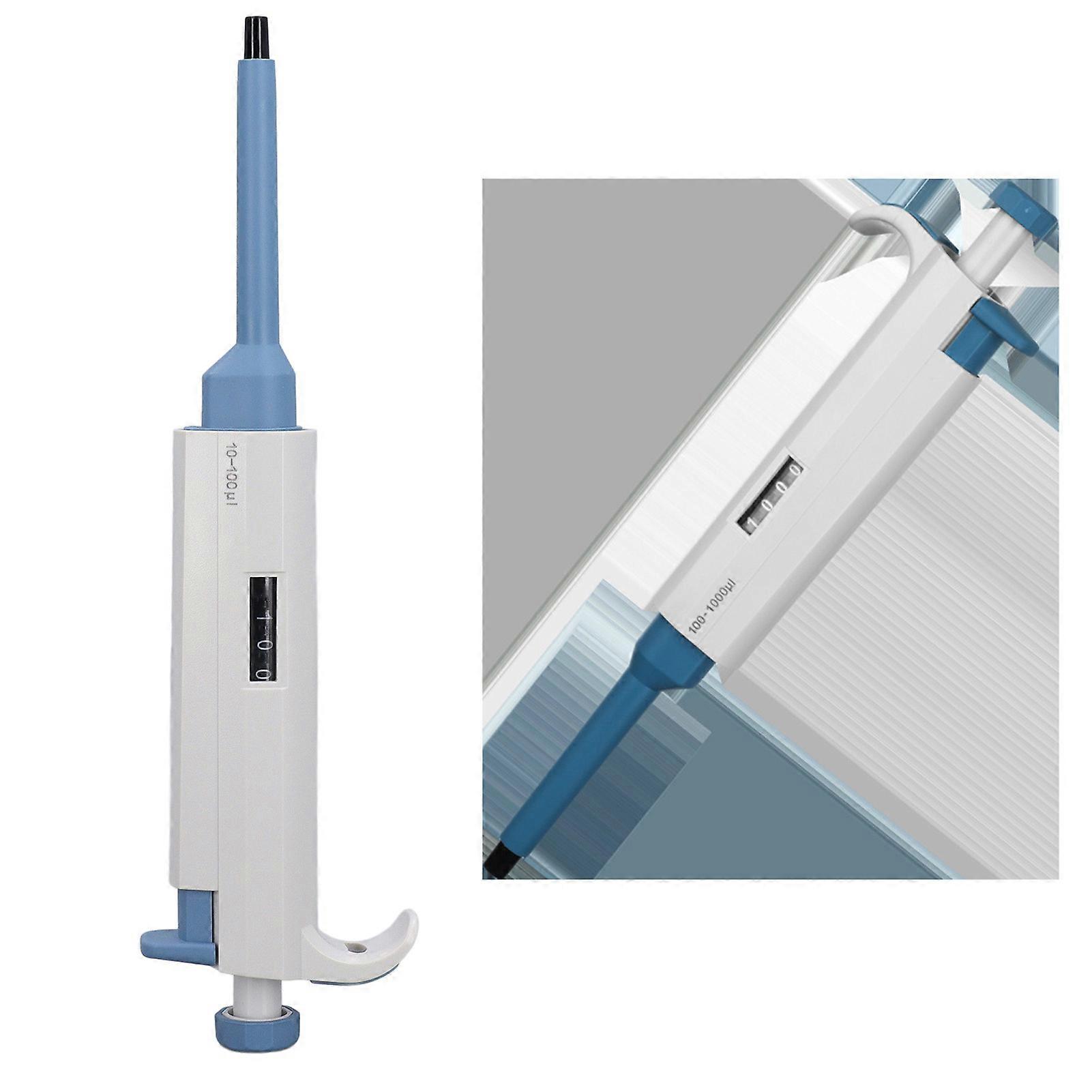 Single Channel Adjustable Pipettor 10-100 µL ABS Lab Micropipette