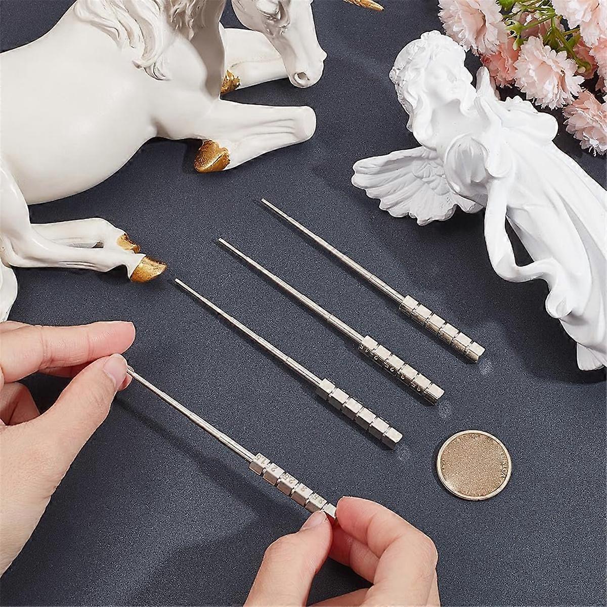 4pcs Metal Wire Winding Rod Wire Looping Wrapping Step Working Tools Sizing Ring Model Tool Wire Loo