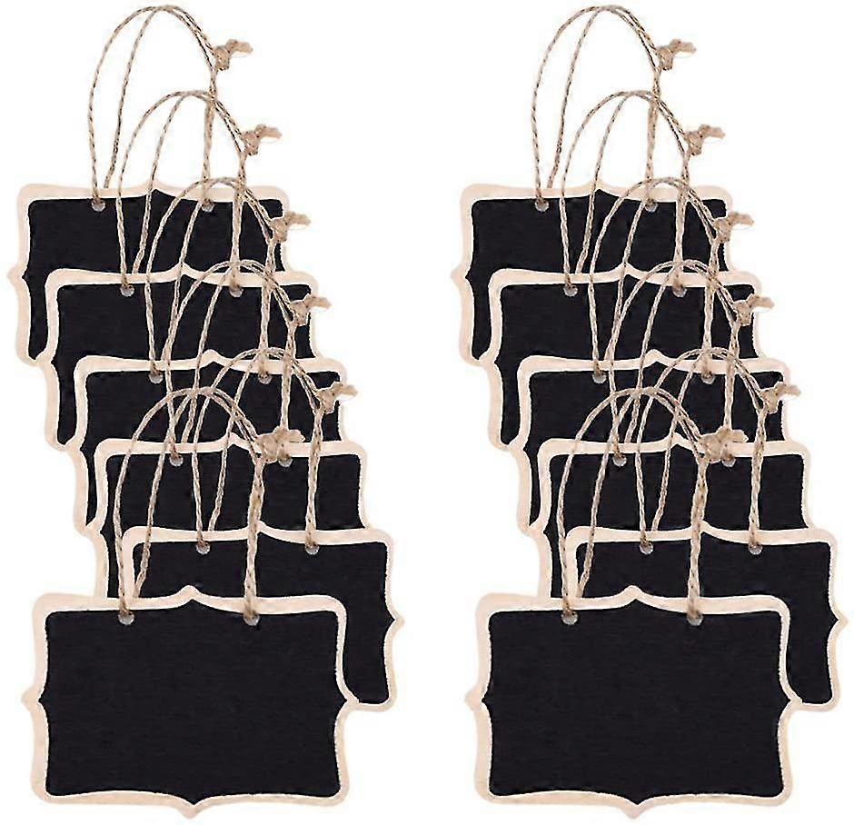 12-piece Mini Rectangular Blackboard Message Board