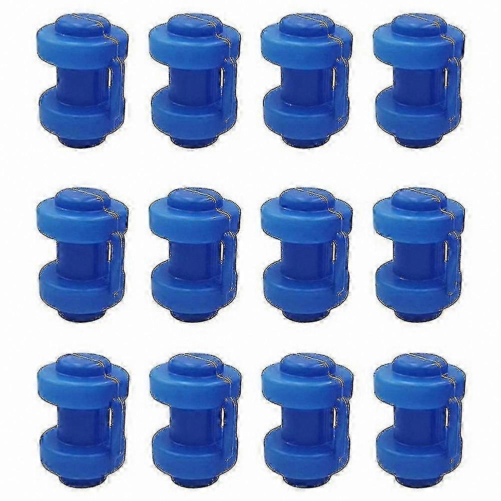 25mm Trampoline End Caps - 12 Pack Replacement for Net Pole Safety Attachments Frames Parts Fitting