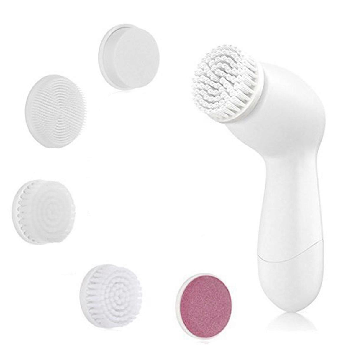 Waterproof Cleansing Device Set with 5 Brush Heads,Electric Cleansing Device,Gentle Deep Scrubbing