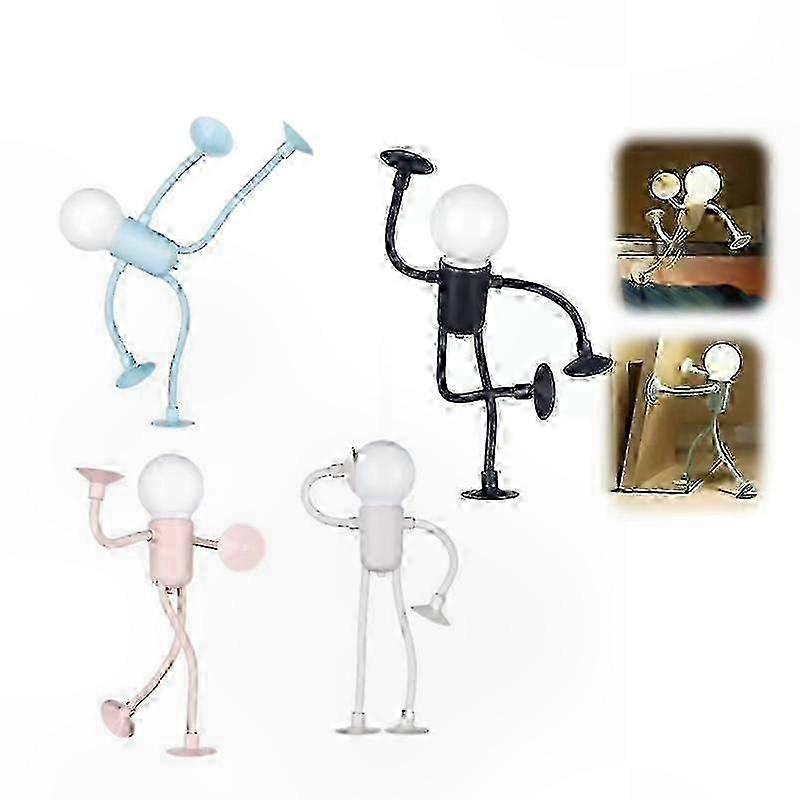 Versatile Mini Desk Lamp with Changeable Shapes, Creative Night Light Ornament, Battery-Powered Sportsman Design for Home Decor